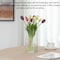 Uniquewise 10-Inch Square Frosted Clear Glass Table Vase - A Timeless Centerpiece for Dining Tables,  QI004738.CR.S - alternate 6