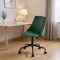 Homeroots Green and Black Adjustable Height Swivel Rolling Office Chair 568087 - alternate 4