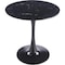 Leisuremod Bristol Round MDF Dining Table - Pedestal Base Kitchen Table, Modern Style BTBL-B35BLMT - alternate 1