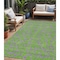 Homeroots 5' X 8' Lime Green And Purple Geometric Washable Indoor Outdoor Area Rug 599209 - alternate 1