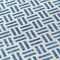 Homeroots 8' Denim Blue And Ivory Round Geometric Washable Indoor Outdoor Area Rug 614739 - alternate 5