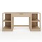 Martha Stewart Kayden Single-Drawer Desk w/Dual 2 Tier Shelves in Light Natural w/Brushed Gold Hardware KHO-23042-TBSF2-LNT-GLD-MS - alternate 1