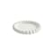 Homeroots 6in White Resin Handmade Round Trinket Tray 724183 - alternate 1
