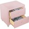 Homeroots 20" Pink Two Drawers Nightstand 396984 - alternate 4