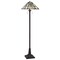Homeroots 62" Bronze 2-Light Traditional Floor Lamp, Gray and Ivory Abstract Tiffany Glass Empire Shade 526317 - alternate 3