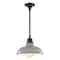 Jonathan Y Jasper 12.25" 1-Light Farmhouse Industrial Indoor/Outdoor Iron LED Pendant, Gray JYL7611D - alternate 5