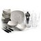 Gibson Home All U Need 48 Piece Porcelain Dinnerware Combo Set in White with Flatware and Drinkware 124322.48R - alternate 5