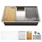 Tecasa 32 in. Undermount Single Bowl 18-Gauge Workstation Kitchen Sink with Accessories TKSPWW131A - alternate 1