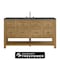 James Martin Vanities Breckenridge 60 in. Single Vanity, Light Natural Oak w/ 3 CM Parisien Bleu Top 330-V60S-LNO-FPBL - alternate 1
