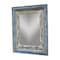 Homeroots 50" Blue and Silver Solid Wood Framed Accent Mirror 489203 - alternate 5