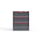 Strong Hold 3 drawer cabinet - (3x 9ft) - Red accents - Electronic Lock S3036-PPRAS-0301DS - alternate 1
