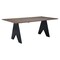 Homeroots 79" Espresso Solid Wood Cross Leg Base Dining Table 623354 - alternate 5