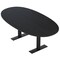 Skutchi Designs 6 Person Conference Table With Power Unit | 6' Boval Table | Harmony Series HAR-BOVL-48X72-T.BK-U999ST19-NA - alternate 1