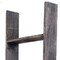 Homeroots 4 Step Rustic Black Wood Ladder Shelf 380327 - alternate 3
