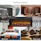 Edendirect 44 in. Wall Mount Electric Fireplace with remote and Imitation Flame, LED light heater in Black ZR-W1769P171420 - alternate 4