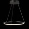 Jonathan Y Brice 15.75" Modern Contemporary Metal Round Integrated LED Pendant, Matte Black JYL7202A - alternate 7