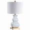 Jonathan Y Vienna 25.5" Ceramic LED Table Lamp, White/Gold JYL3049B - alternate 3