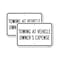 Signmission Towing at Vehicle Owner's Expense, 12'' X 18'' 2 Signs, Heavy Gauge Aluminum, 2PK A-1218-2PACK-24410 - alternate 1