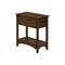 Monarch Specialties Accent Table, Side Table, Nightstand, 2 Tier, Narrow, Storage Drawer, Brown Veneer, Transitional I 3955 - alternate 1