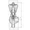 Hoke 1900 Series Cylinder Valves, 1/4in MNPT x 1/4in FNPT, 6000 PSI, -20 TO 250 Deg F 1965L4Y - alternate 4