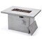 Leisuremod Chelsea Patio Modern Aluminum Propane Fire Pit Table, Weathered Grey CF44G-WGR - alternate 7