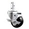 Service Caster 3 Inch Hard Rubber Wheel Swivel 3/4 Inch Square Stem Caster with Brake SCC SCC-SQ20S314-HRS-TLB-34 - alternate 1