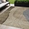 Homeroots 5' X 8' Brown Taupe And Beige Abstract Washable Indoor Outdoor Area Rug 582003 - alternate 1