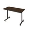 Regency Kobe T-Base Training Seminar Table, 48 in W, 24 in L, Neo Walnut MKTRCT4824NW - alternate 1