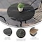 Flash Furniture Commercial 24" Round HPL Wrapped All-Weather Tabletop in Black Faux Marble ST-RD600C-1-M-3A-M-BLK-MAR-GG - alternate 7