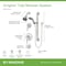 Symmons Origins Single Handle Single Spray Tub and Shower Faucet - 1.5 GPM (Valve Included) 9606-PLR-1.5 - alternate 4