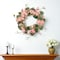 Homeroots 35" Pink And Green Hydrangea Artificial Wreath 634650 - alternate 5