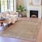 Homeroots 8' X 10' Brown And Ivory Abstract Washable Indoor Outdoor Area Rug 631086 - alternate 4