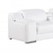 Homeroots White Italian leather 4 power reclining seats L shaped Seven Piece Corner Sectional With Console 544996 - alternate 10
