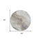Homeroots 8' Taupe And Lavender Round Abstract Washable Indoor Outdoor Area Rug 611395 - alternate 4