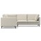Homeroots 102" Cream Fabric Sofa With Black Legs 641046 - alternate 6