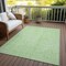 Homeroots 5' X 8' Mint Green And Ivory Geometric Washable Indoor Outdoor Area Rug 600835 - alternate 4