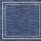 Homeroots 5' Navy Blue And Ivory Square Indoor Outdoor Area Rug 545977 - alternate 1