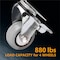 Powertec 3'' Swivel Plate Caster Wheels w/ Brake & 880 lbs Loads, Dual Locking PU Castor Wheels, 4PK 17208N - alternate 5