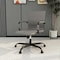 Leisuremod Harris Faux Leather Office Chair - Mid-Back Ergonomic Swivel Desk Chair, Iron Base HOBL19GRL - alternate 6