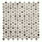 Andova Tiles Pixie Moka Brown 3/4-in. Penny Round Fabric Look Matte Glass Wall & Floor Mosaic Tile ANDPIX224 - alternate 2