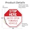 Signmission Stop Here Gates Open Towards Vehicl, 18 Inch X 18 Inch, Vinyl Decal OC-D-18-304 - alternate 3