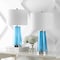 Jonathan Y Tryon 26" Modern Minimalist Glass/Iron Nightlight LED Table Lamp, Chrome/Clear Blue, 2PK JYL1137B-SET2 - alternate 5