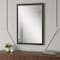 Homeroots 31" Dark Brown Solid Wood Framed Accent Mirror 632827 - alternate 4