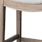 Homeroots 26" Gray and Oak Fabric and Solid Wood Backless Counter Height Bar Chair 632359 - alternate 6