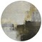 Homeroots 8' Khaki Light Green And Black Round Abstract Washable Indoor Outdoor Area Rug 603031 - alternate 5