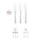 Smarty Had A Party Shiny Metallic Silver Plastic Knives (600 Knives), 600PK 7957S-CASE - alternate 5