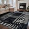 World Rug Gallery Bohemian Lines Area Rug 7 ft 10 in x 10 ft Black WR104BLACK8X10 - alternate 4