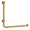 Kingston Brass 24" x 24" L-Shaped Stainless Steel ADA Grab Bar - Right Hand, Brushed Brass GBL1224CSR7 - alternate 1