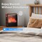 Edendirect 9.5 in. Freestanding Portable Space Heater Electric Fireplace in Brown, 3D Flame, Remote, 24H Timer ZR-TPL-E5-C - alternate 8