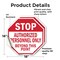Signmission Stop Authorized Personnel Only Beyo, 18 inch X 18 inch, Vinyl Decal, 2PK OC-D-2PACK-18-179 - alternate 3